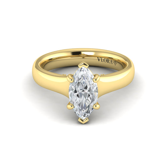 Marquise Solitaire Engagement Ring