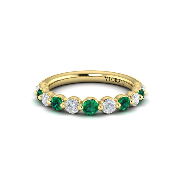 Diamond and Emerald Ring