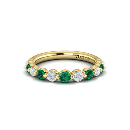 Diamond and Emerald Ring
