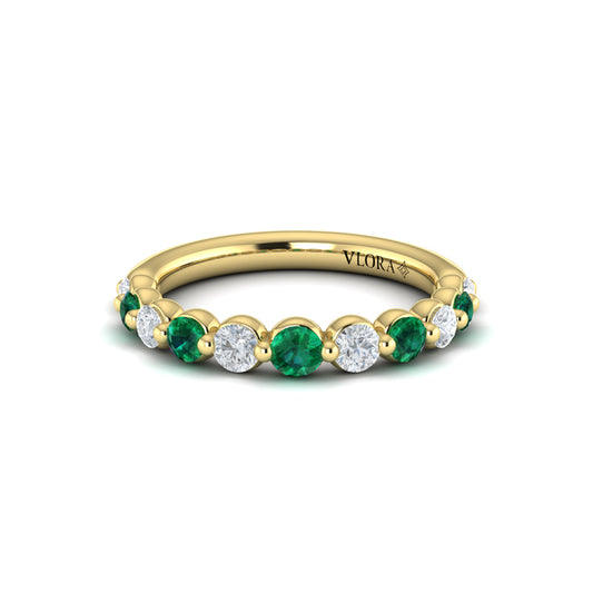 Diamond and Emerald Ring