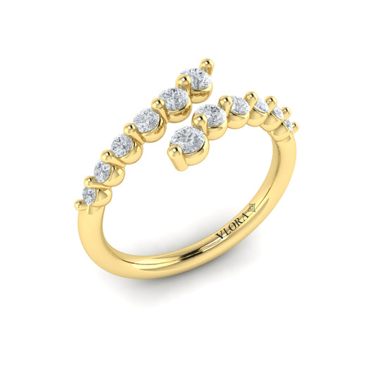 Diamond Open Wrap Ring