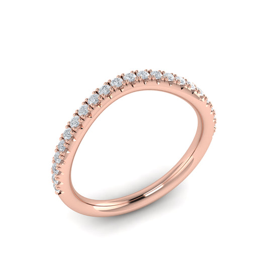 Matching band for Marquise Bezel Diamond Accent Ring
