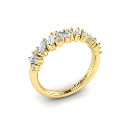 Multi Baguette and Round Diamond Ring