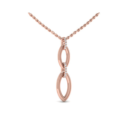 Double Drop Link Necklace