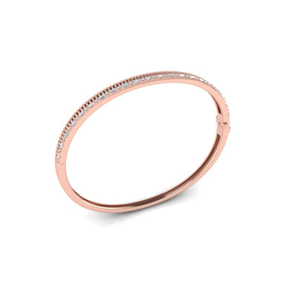 Channeled Diamond Bangle