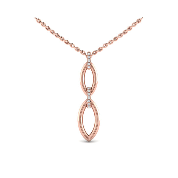 Double Drop Link Necklace