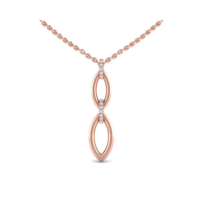 Double Drop Link Necklace