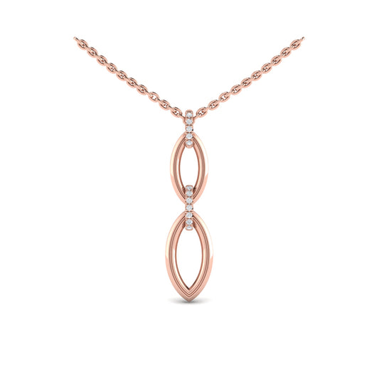 Double Drop Link Necklace