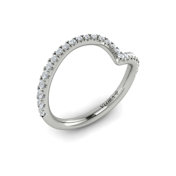 Matching Bands Wedding Band in Platinum by Vlora Bridal
