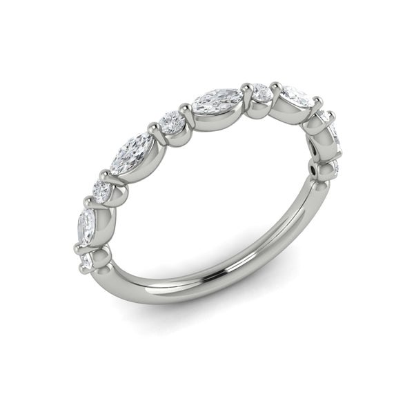Stackable Bands Wedding Band in Platinum by Vlora Bridal