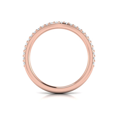 Matching Bands Wedding Band in 14K Rose Gold by Vlora Bridal