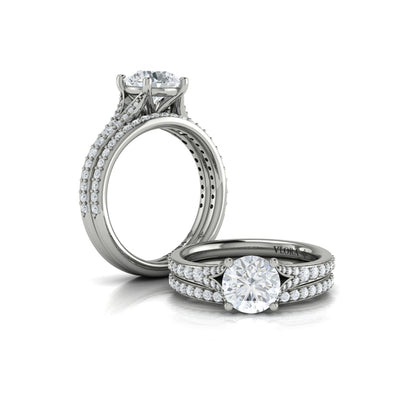 Matching Bands Wedding Band in Platinum by Vlora Bridal