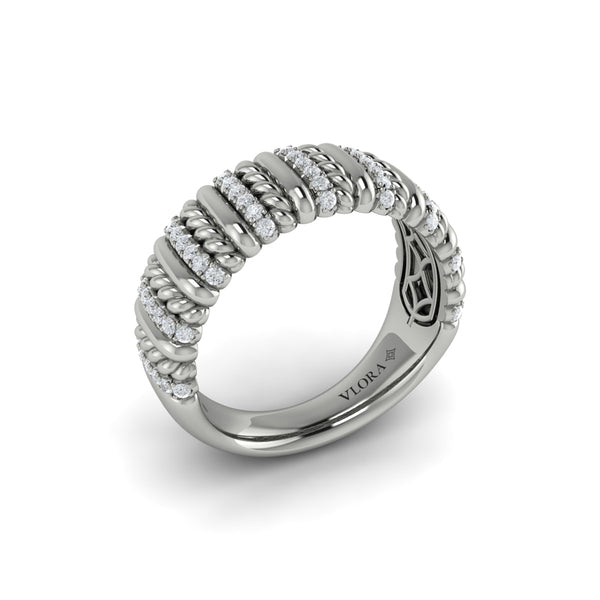Diamond Rope Ring