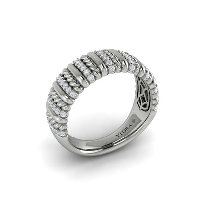 Diamond Rope Ring