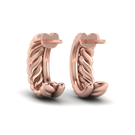 Twisted Double Hoop Earrings