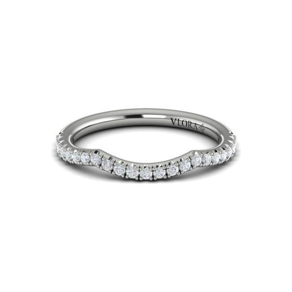 Matching Bands Wedding Band in Platinum by Vlora Bridal