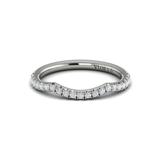 Woven Pave Matching Wedding Band