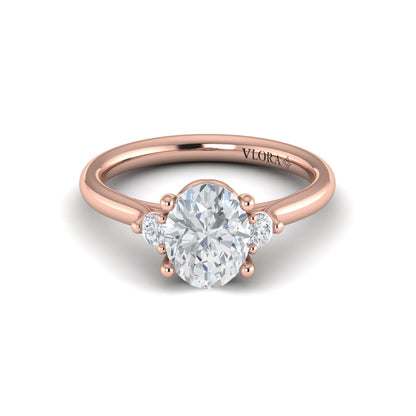 Crown Set Diamond Solitaire Engagement Ring