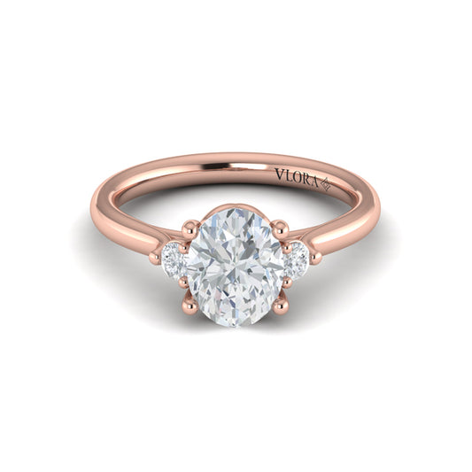Crown Set Diamond Solitaire Engagement Ring