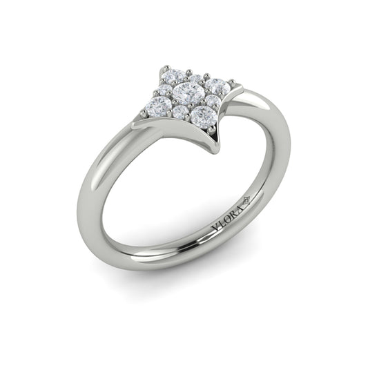 Diamond Cluster Vlora Star Ring