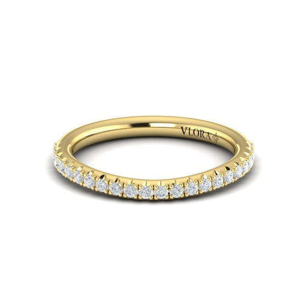 Matching Bands Wedding Band in 14K Yellow Gold by Vlora Bridal