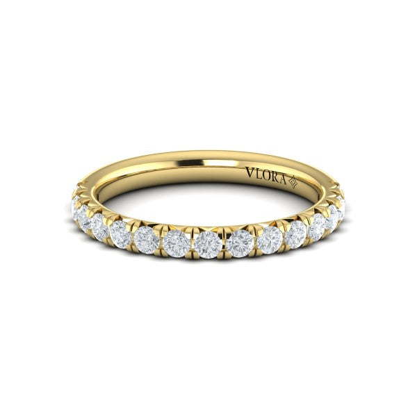 Matching Bands Wedding Band in 14K Yellow Gold by Vlora Bridal
