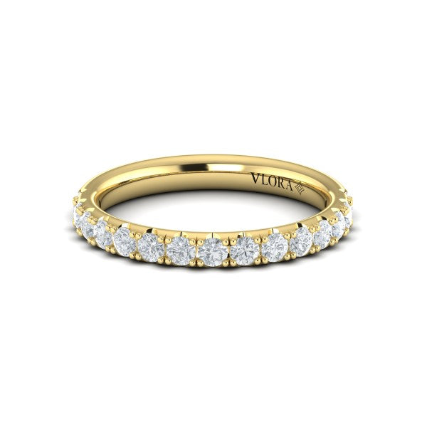 Matching Band for Timeless Cathedral Engagement Ring with Hidden Halo