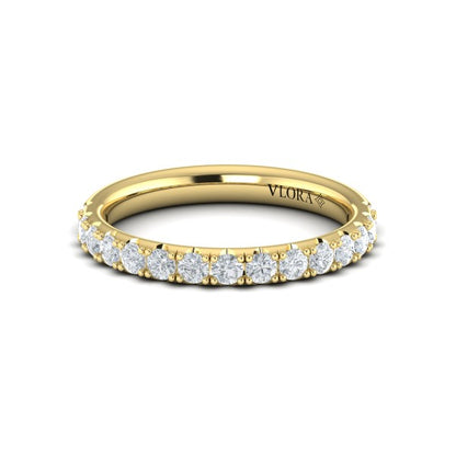 Matching Band for Timeless Cathedral Engagement Ring with Hidden Halo