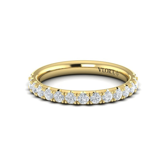 Matching Band for Timeless Cathedral Engagement Ring with Hidden Halo