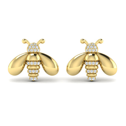 Bee Diamond Pavé Earrings