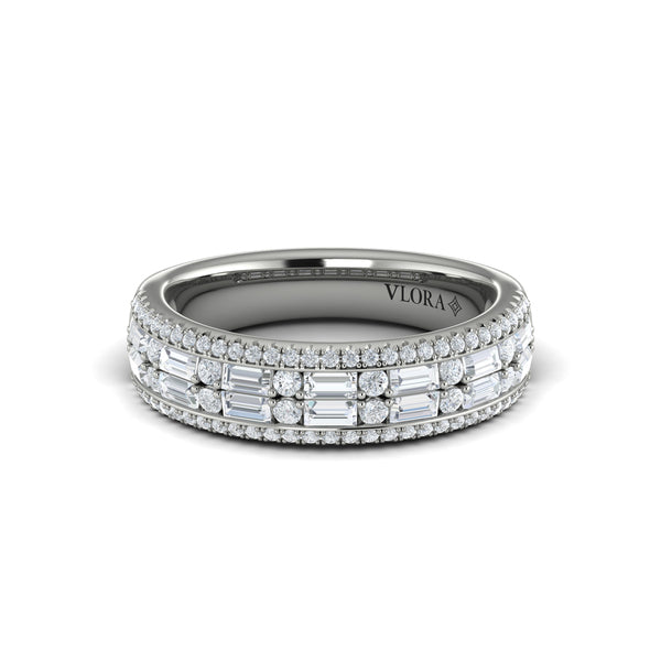 Multi Diamond Baguette and Round Diamond Ring