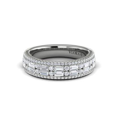 Multi Diamond Baguette and Round Diamond Ring