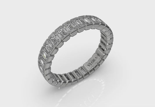 Endless Emerald Cut Eternity Ring