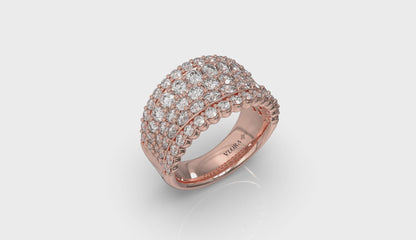 Diamond Multi-Row Statement Ring