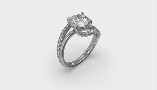 Graceful Curves Engagement Ring