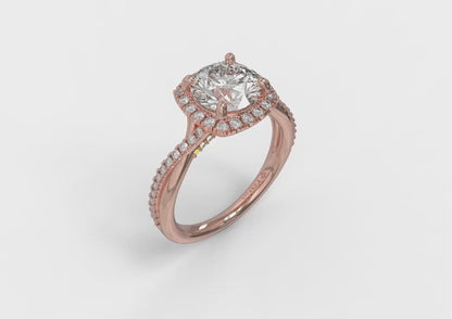 Entwined Euro Halo Matching Wedding Band