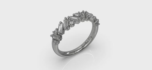 Multi Baguette and Round Diamond Ring