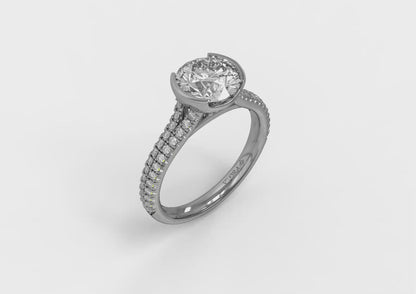 Classic Clutch Engagement Ring