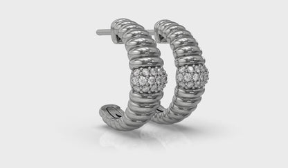 Arched Hoop Earrings