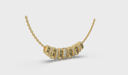 Beaded Line Necklace