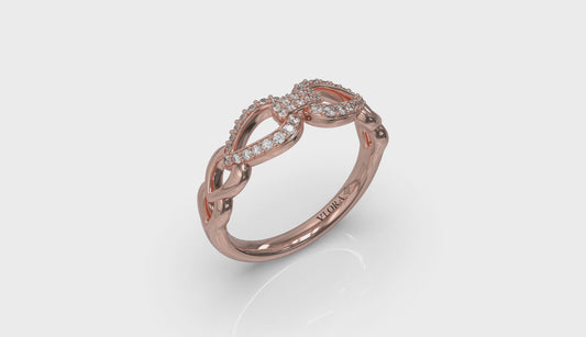 Diamond Double Open Tear Drop Link Bracelet