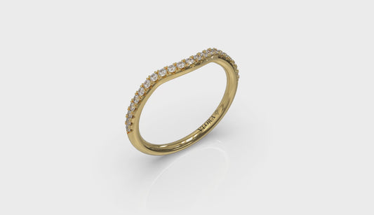 Curved Stackable Wedding Band