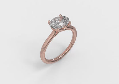 Matching Band for Horizon Oval Solitaire Engagement Ring