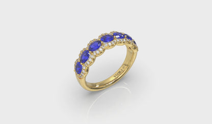 Diamond and Sapphire Statement Ring