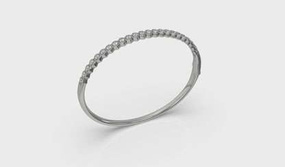 Diamond Honeycomb Bangle