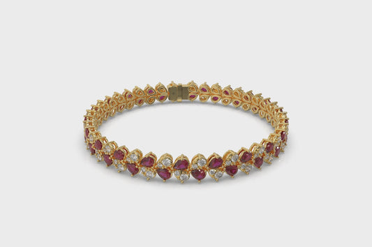 Diamond and Ruby Bracelet