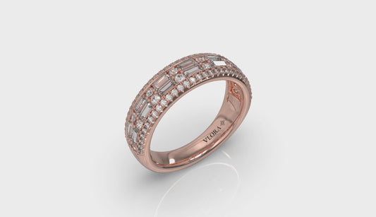 Multi Diamond Baguette and Round Diamond Ring