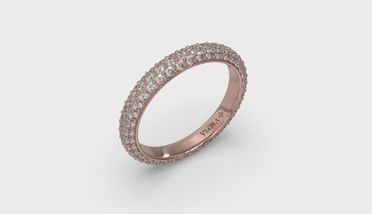 Rounded Pave Eternity Ring