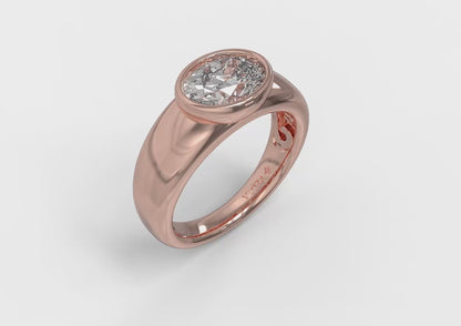Matching Band for the Sculpted Serenity Engagement Ring