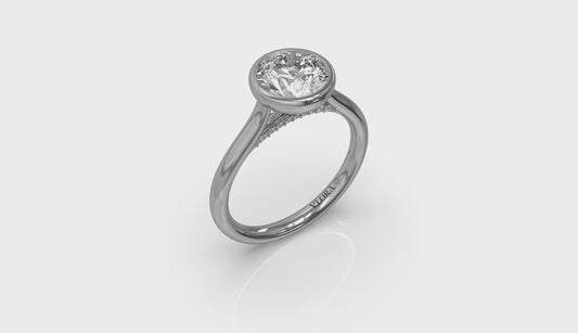 Singular Round Bezel Engagement Ring